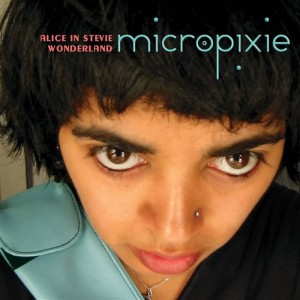 micropixie- cover for her album, alice in stevie wonderland